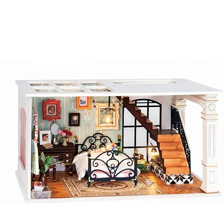 Amazon Robotime Diy木製ドールハウス 3dパズル ドールハウス手作り ミニチュア家具 おもちゃ人気 組み立て簡単 初心者に向け プレゼント 新年プレゼント Dream House プラモデル 通販