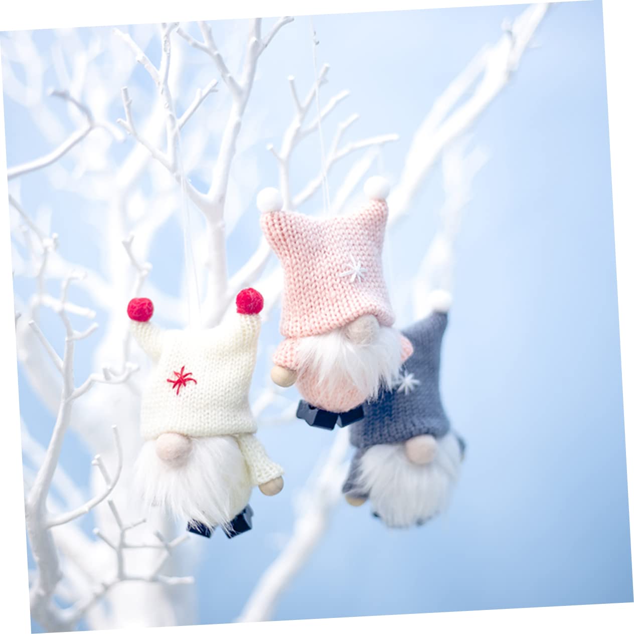 Cabilock 18 STK Weihnachtspuppe Zum Aufhängen Christbaumschmuck Anhänger Plüsch Skandinavischer Weihnachtselfe Handgemachtes Schwedisch Schwedische Zwerge Tomte Weihnachtsbaum Niedlich