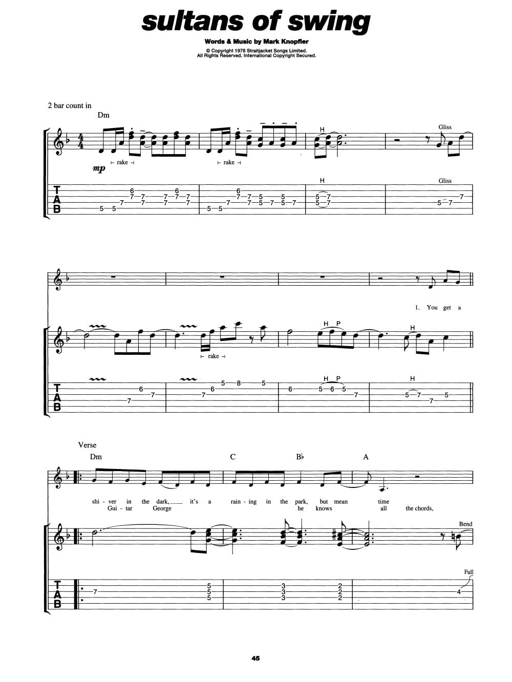 Partition : Play Guitar With Dire Straits Book & CD