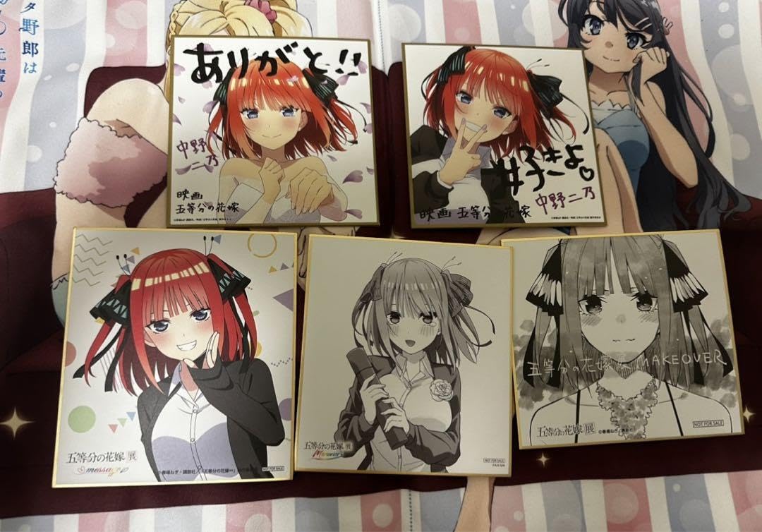 五等分の花嫁　中野二乃　色紙 五等分の花嫁展 入場特典 ミニ色紙 中野二乃 | K-BOOKS 秋葉原