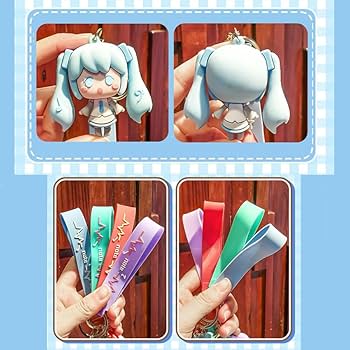 Amazon.co.jp: 初音 キーホルダー ミク ストラップ 3D立体 PVC製 ミク