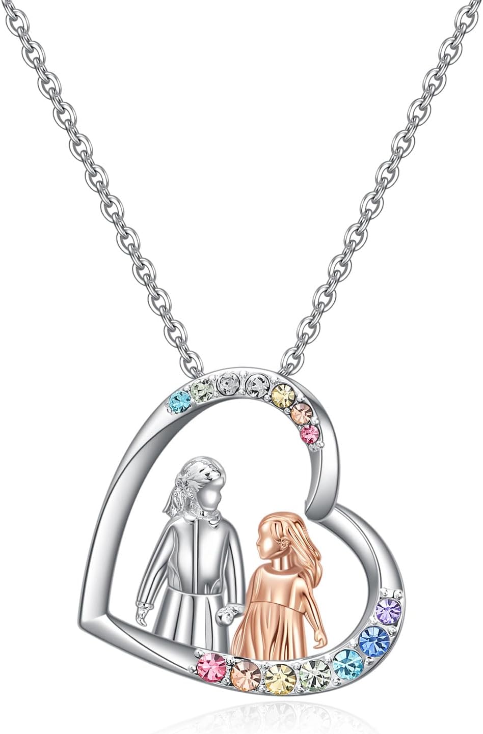 Sisters Gifts from Sister-Heart Sister Necklace for Big Little Sis-Sisters Christmas Birthday Valentines Day Gifts-Bff Friendship Necklaces