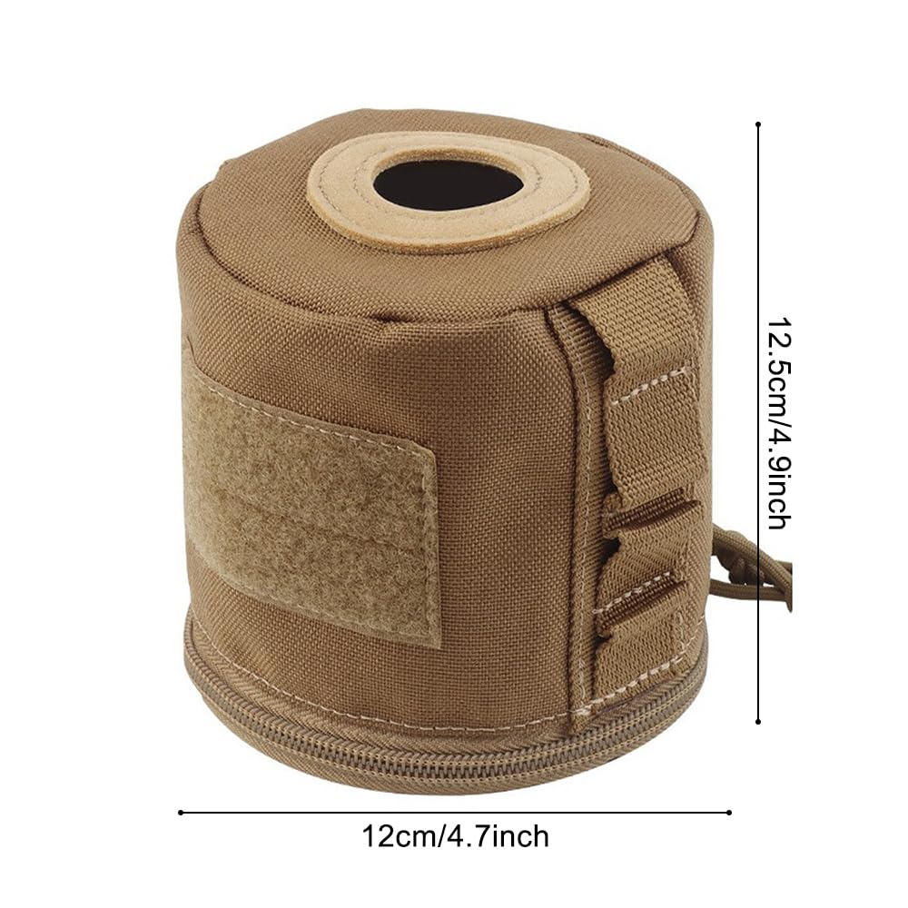 Tactical Toilet Paper Holder,Waterproof Roll Tissue Case with MOLLE Mount Side Webbing for Camping Hiking,Bathroom - Image 4