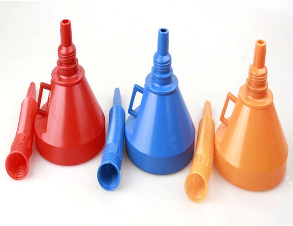 Father.son Flexible Fuel Funnel Set with Filter for Car