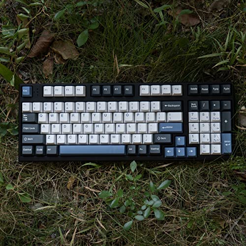 Touches de clavier mécanique mintcaps Arctic Blue White 173 touches Cherry Profile pour switch Gateron