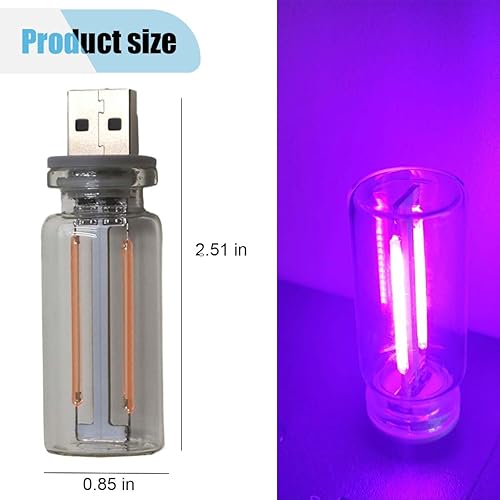 Miniatura 2 de Luz de ambiente LED USB, lámparas retro ambientales USB enchufables, mini luz LED de noche de carga para interfaz de automóvil para pasillo,