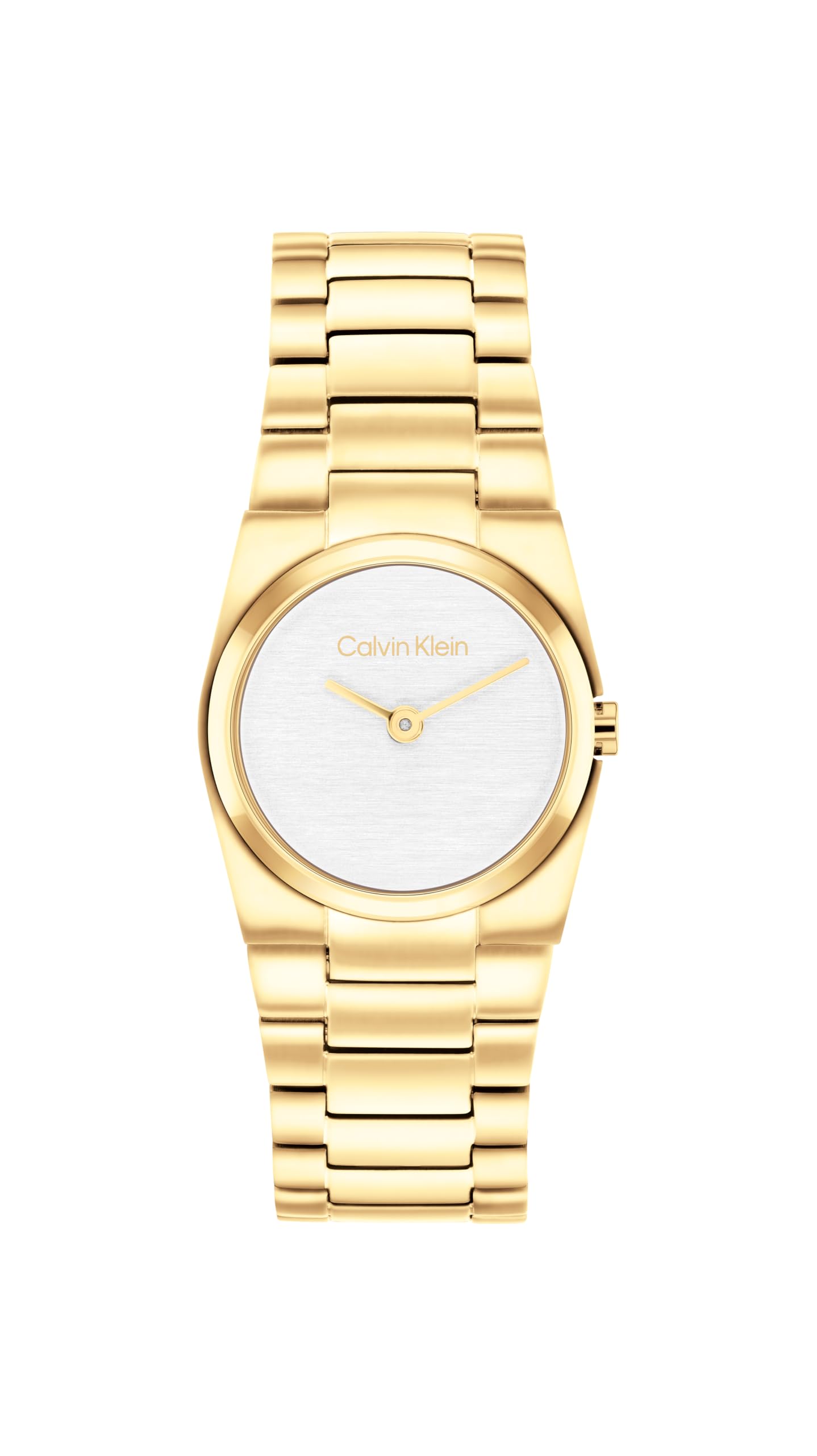 Calvin Klein Two Hand Quartz Movement Watch for Women CK Unite Collection with Gold Colored Stainless Steel Bracelet - 25100122