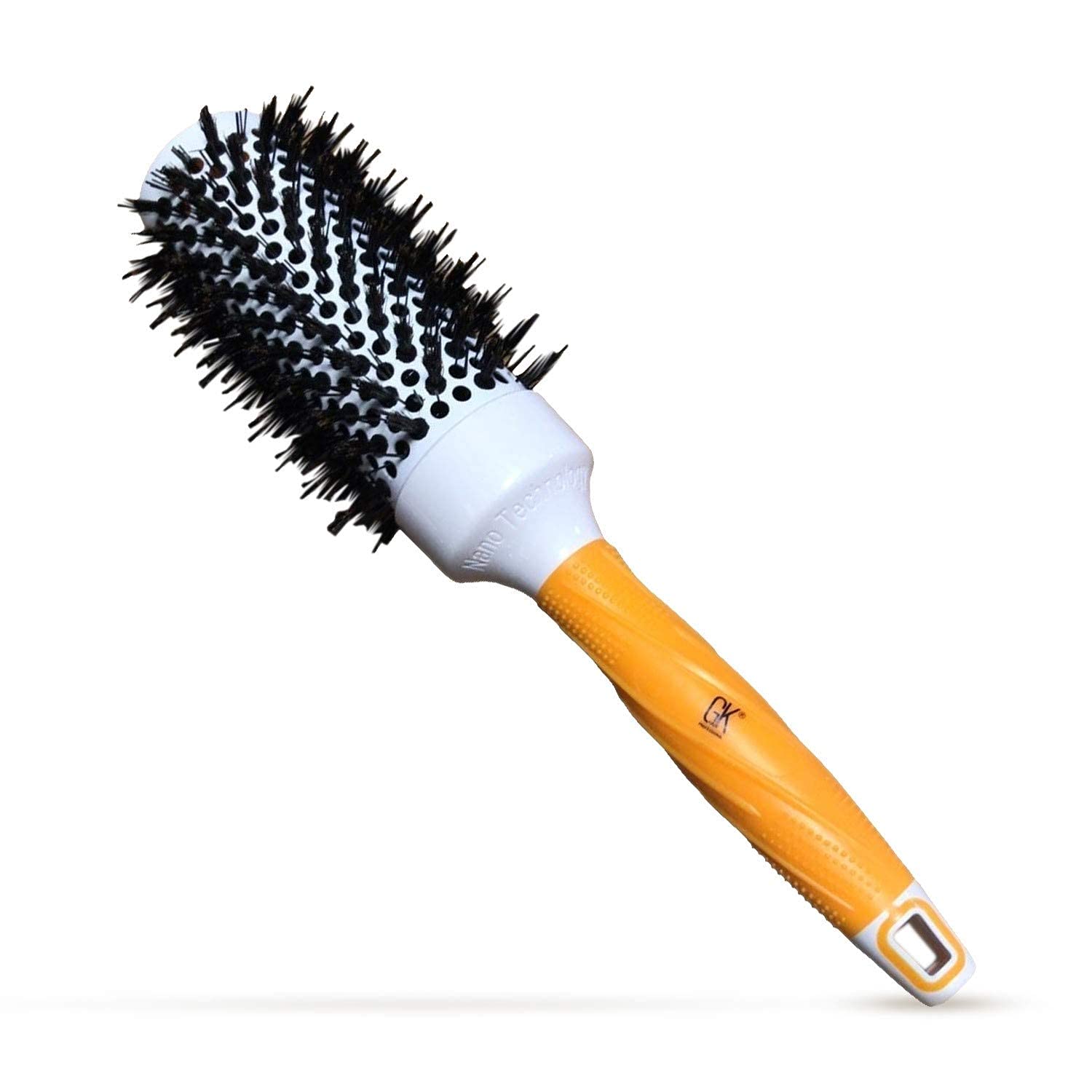 GK HAIR Global Keratin Professional Large Thermal Extra Round Brush 53mm Ceramic Coated Barrel Anti Static Frizz Control Blow Drying Styling Detangling for Long Short Curly Tangle Straight Hair Unisex