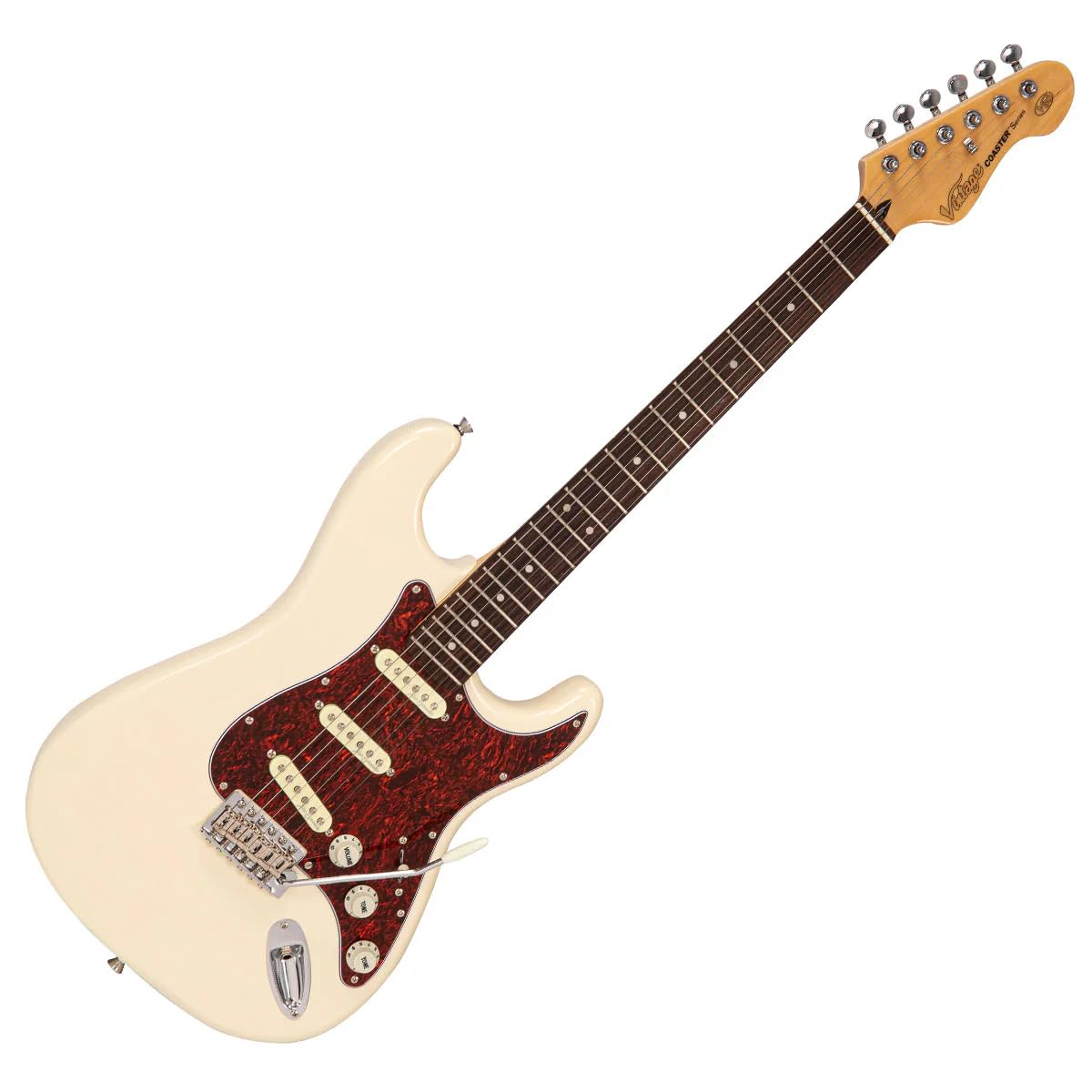 VINTAGE V60 Serie Posavasos Guitarra Eléctrica - Blanco VINTAGE