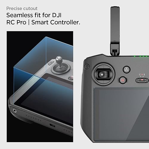 Miniatura 5 de Spigen Protector de pantalla de vidrio templado GlasTR Slim diseñado para DJI RC ProDJI Smart Controller - Paquete de 2