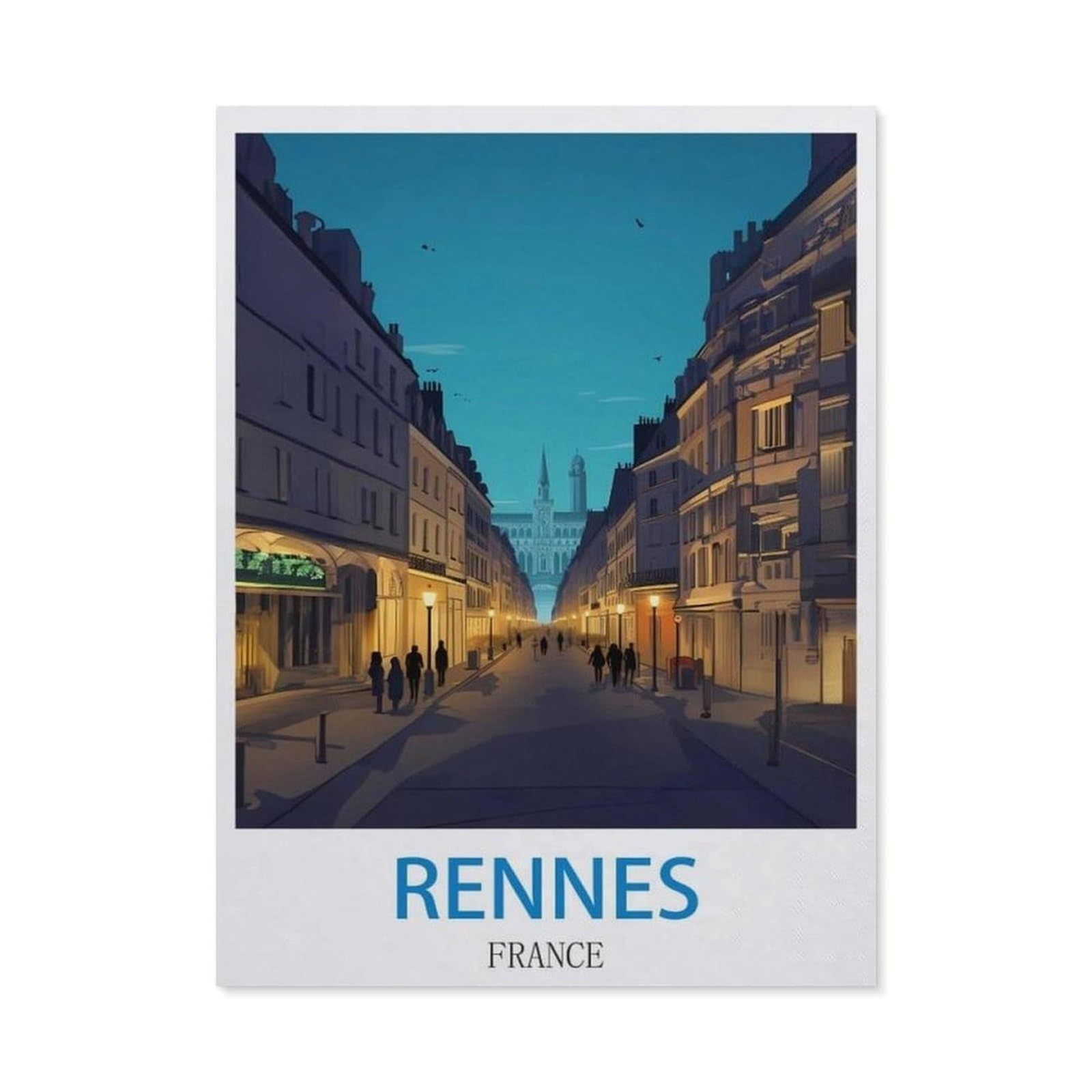 BEAYODKP 5D Diamond Painting，Rennes France（40x50cm）