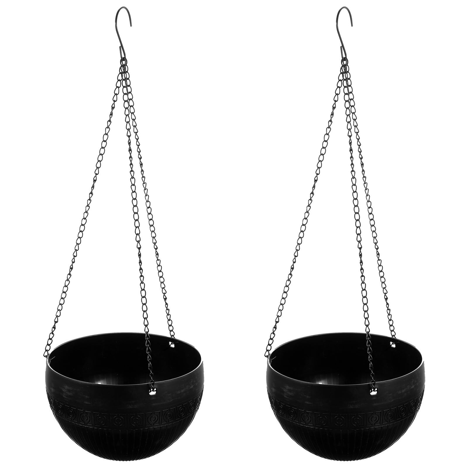 Pots suspendus plastique noir pour sauver vos plantes