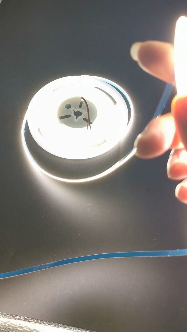 Image of DC 12V /24V Ultra Thin 5MM PCB Premium High Brightness COB LED Strip Flexible High Density Chips Ra>90 UHB Warm Natural White Light 5M (Natural Light 4000K, DC 24V)