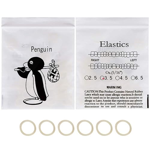 Miniatura 4 de Angzhili 10 bolsas de goma de ortodoncia dental, bandas elásticas de goma, suministro de ortodoncia (5/16 pulgadas)