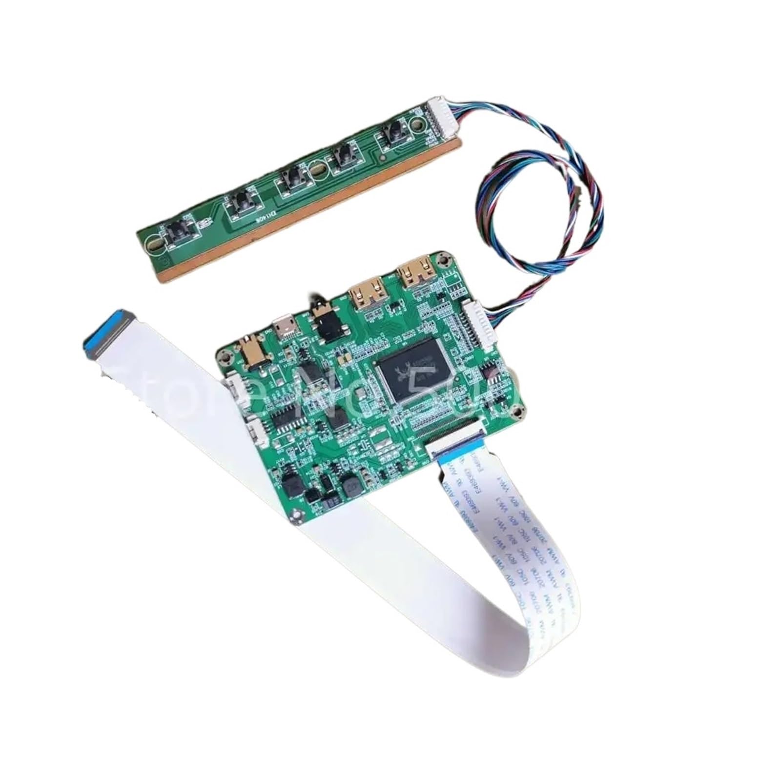 Compatible con NT156FHM-N31/N41/N51/N61/N62 1920 * 1080 EDP-30Pin 2mini Micro USB 5V Panel De Ordenador Portátil WLED Pantalla LCD Kit De Placa Controladora Accesorios(NT156FHM-N51)