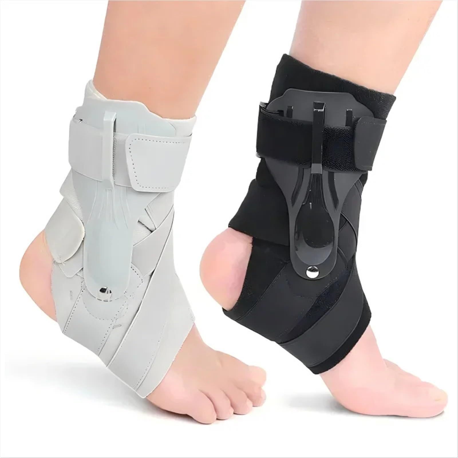 Verstellbare Sprunggelenkbandage 1/2 Stück Knöchelbandage Seitenstabilisatoren Verstauchungswiederherstellung Männer Frauen