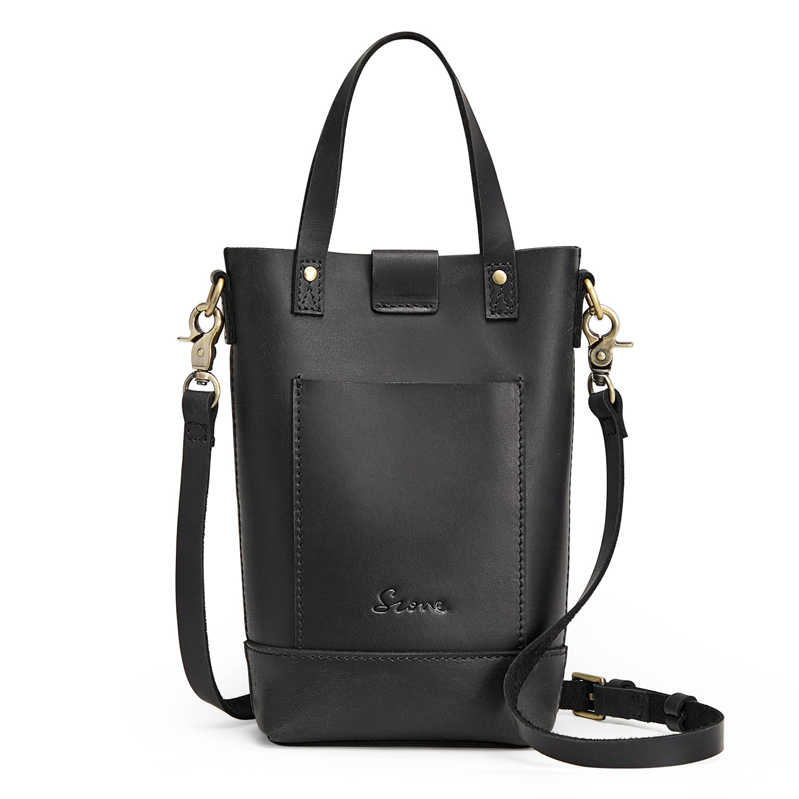 S-ZONE Small Crossbody Bags for Women Real Leather Cross Body Handbags Cell Phone Purses