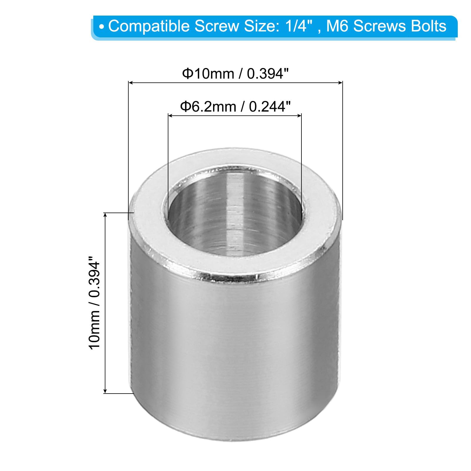 Unifizz M6 Aluminium Spacers - Image 2
