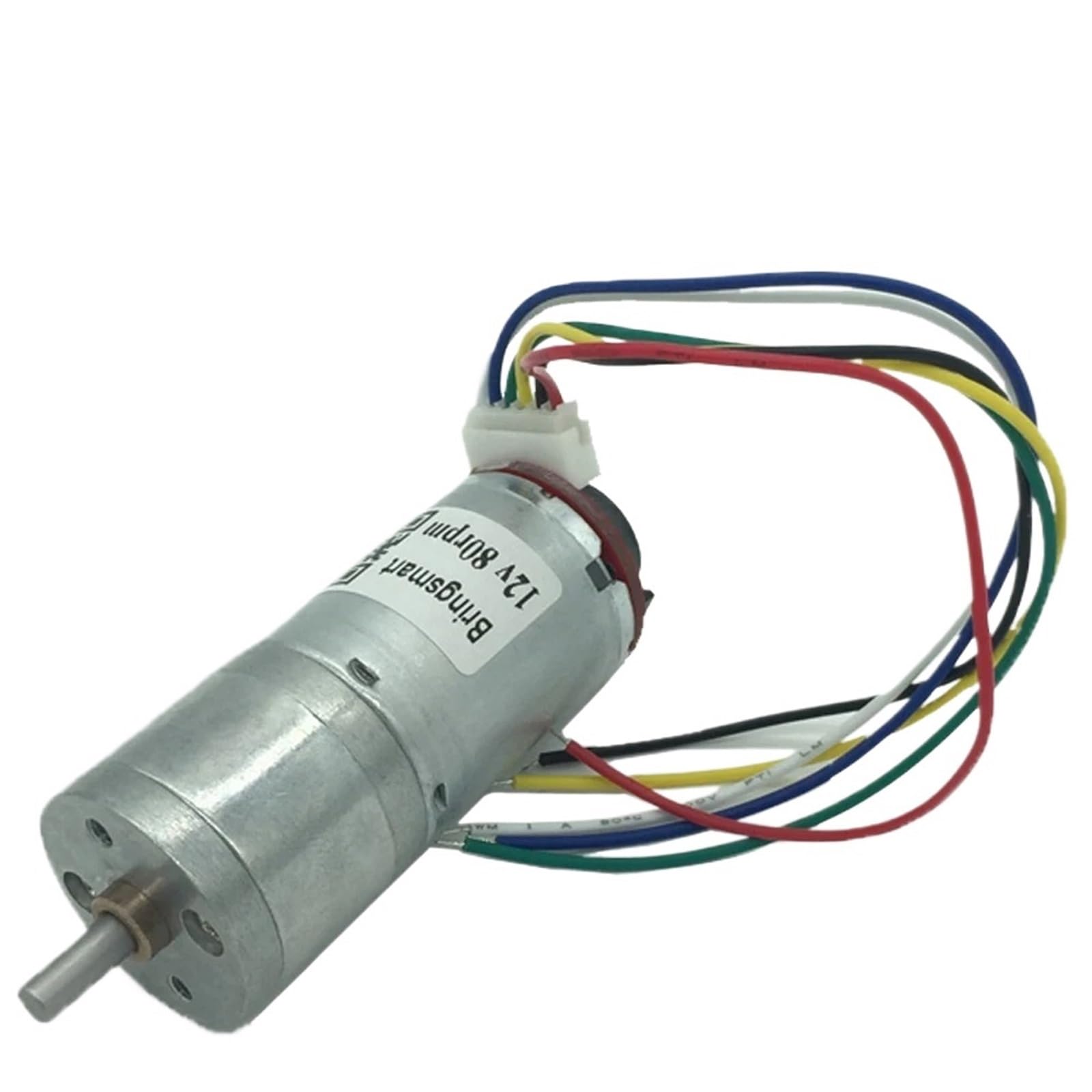 Motor eléctrico con control de velocidad inversa JGA25-371, codificador de motorreductor de 12 V CC, 18-1930 RPM, compatible con equipos electrónicos de bricolaje