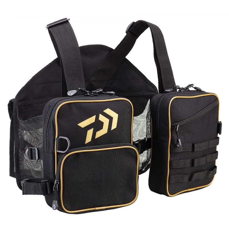 Daiwa Gilet Watweste Schwarz-Gold - GWBG