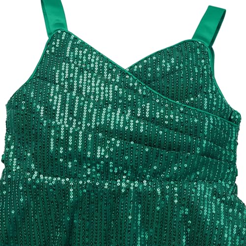 IBAKOM Girl Sparkly Formal Dress Tween Glitter Sequins School Dance Prom Dresses Teen Pageant Banquet Wedding Guest Outfits4