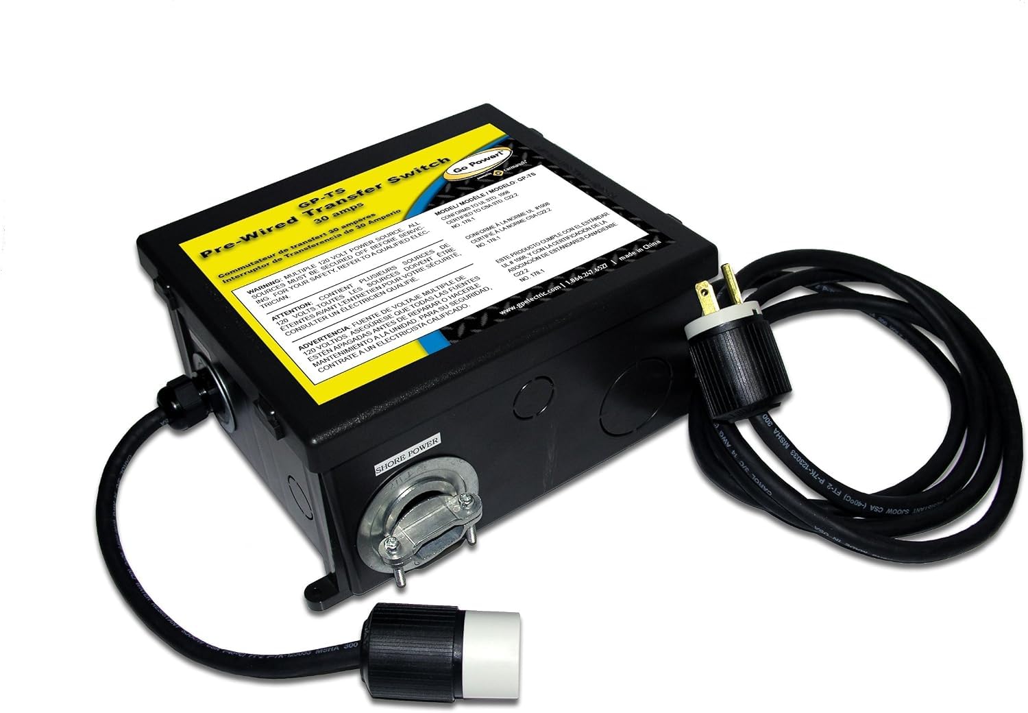 Go Power GP-TS 30 Amp Pre-Wired Transfer Switch