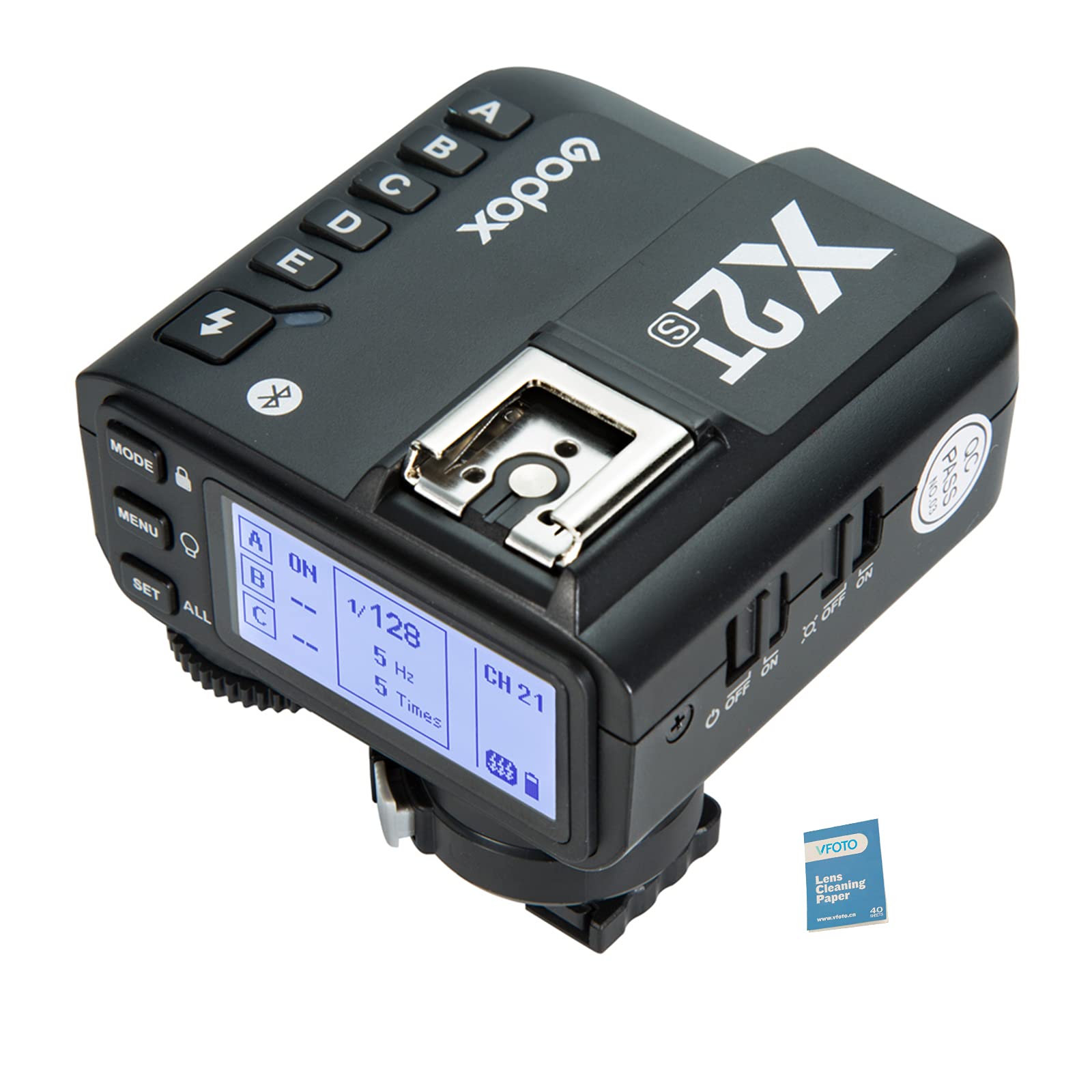 Godox X2T-S TTL Wireless Flash Trigger 2,4 G Connessione Bluetooth Trasmettitore HSS 1/8000s 5 Tasti di Gruppo Separati e 3 Tasti Funzione per Fotocamera Sony