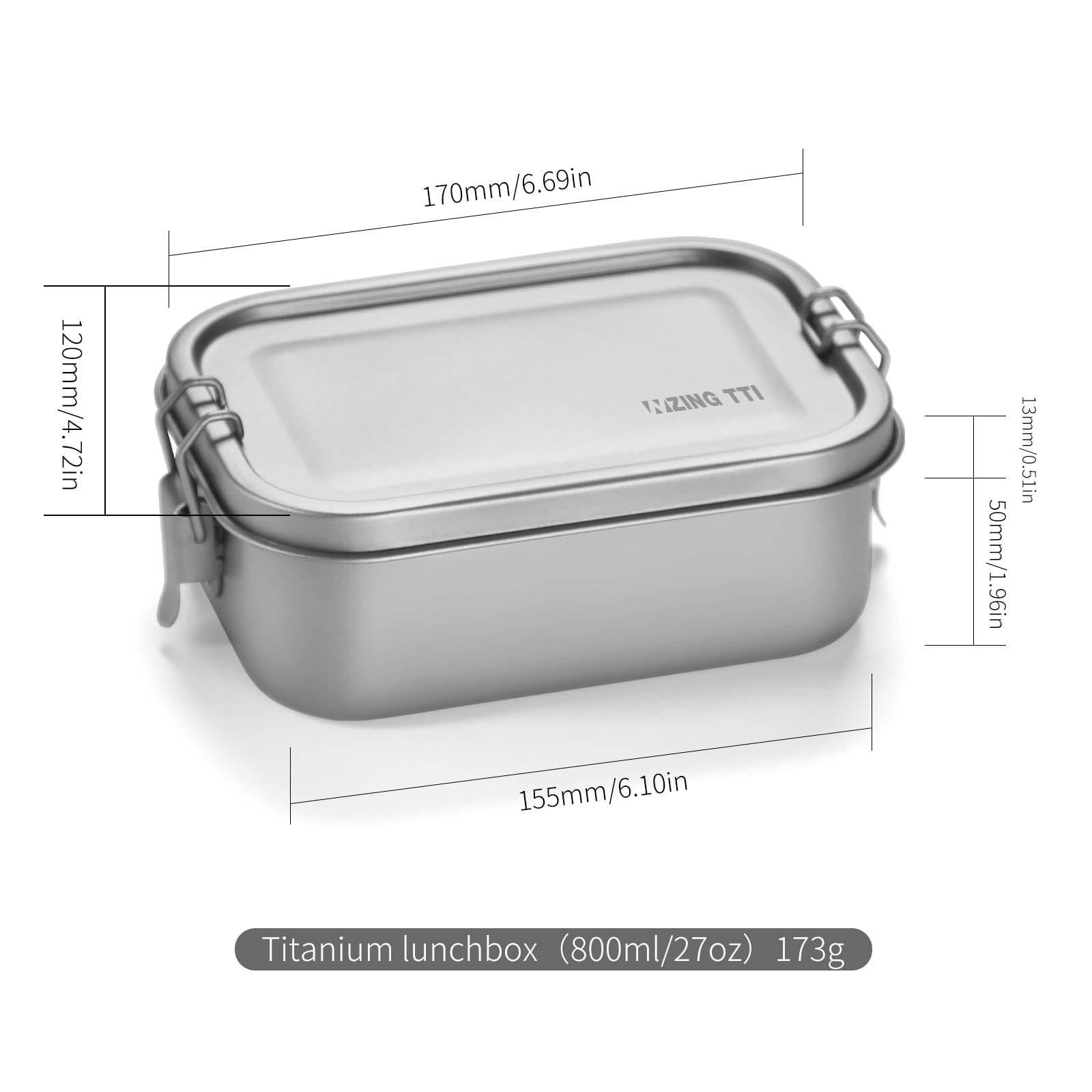 Amazon.com: ZING TTI Pure Titanium Food Container, Leak-Proof