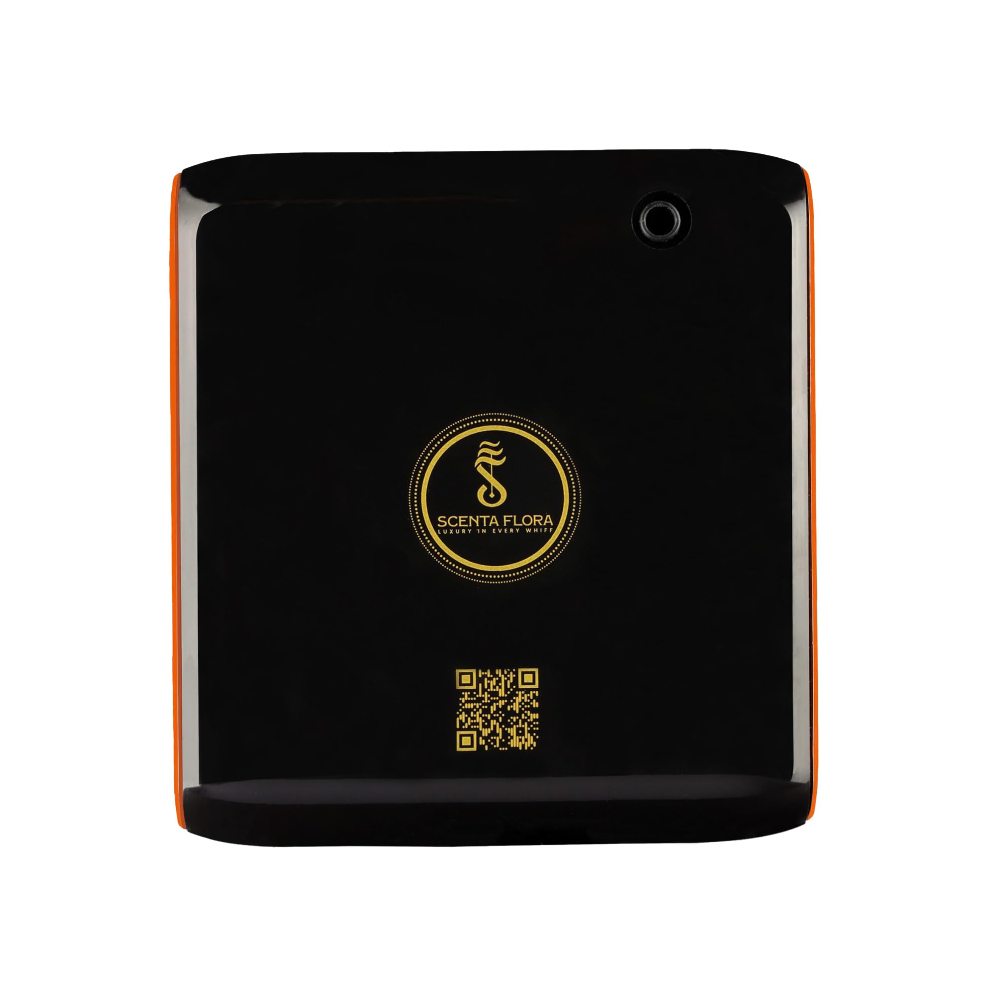 SCENTA FLORAScent Lav Sleek Aroma Diffuser for Restrooms & Elevators Up to 100 m³ Coverage Compact, Bluetooth-Controlled Diffuser with 100 ml Oil Capacity and Flexible Power Solutions (Black)