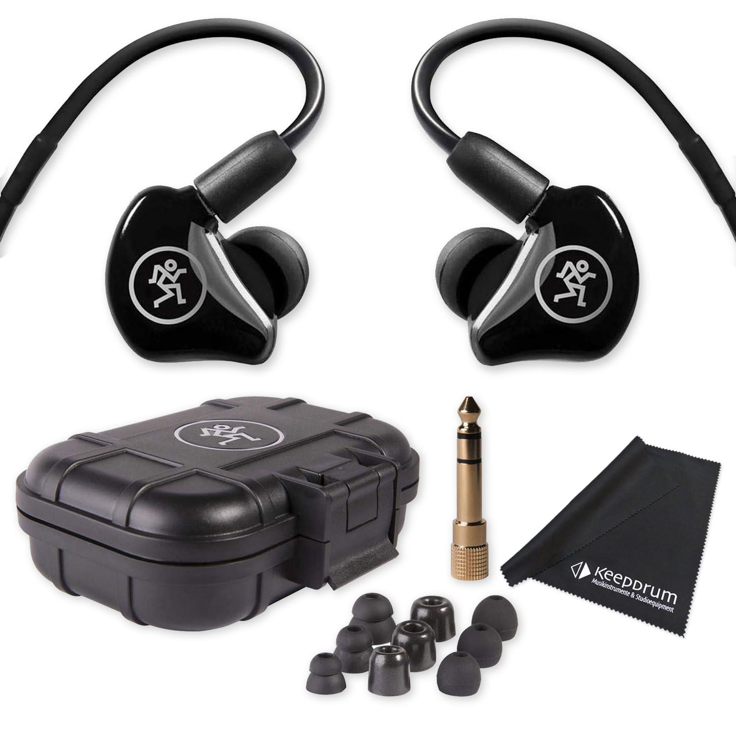 Mackie MP-220 słuchawki douszne MP-220 z chusteczką keepdrum