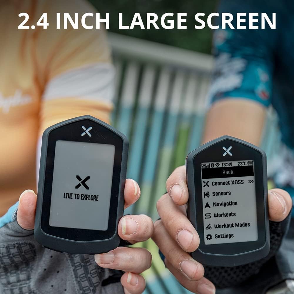 WDX- Pantalla de 2,4 Pulgadas Bicicleta Ordenador Bicicleta cronómetro Digital Bicicleta velocímetro IPX7 Impermeable Bicicleta velocímetro Medida de Velocidad