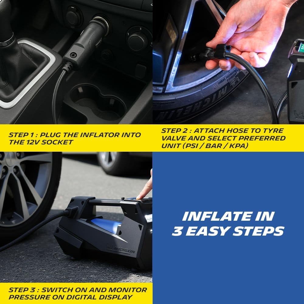 MICHELIN cyfrowa pompa INFLATOR do opon 4x4 SUV