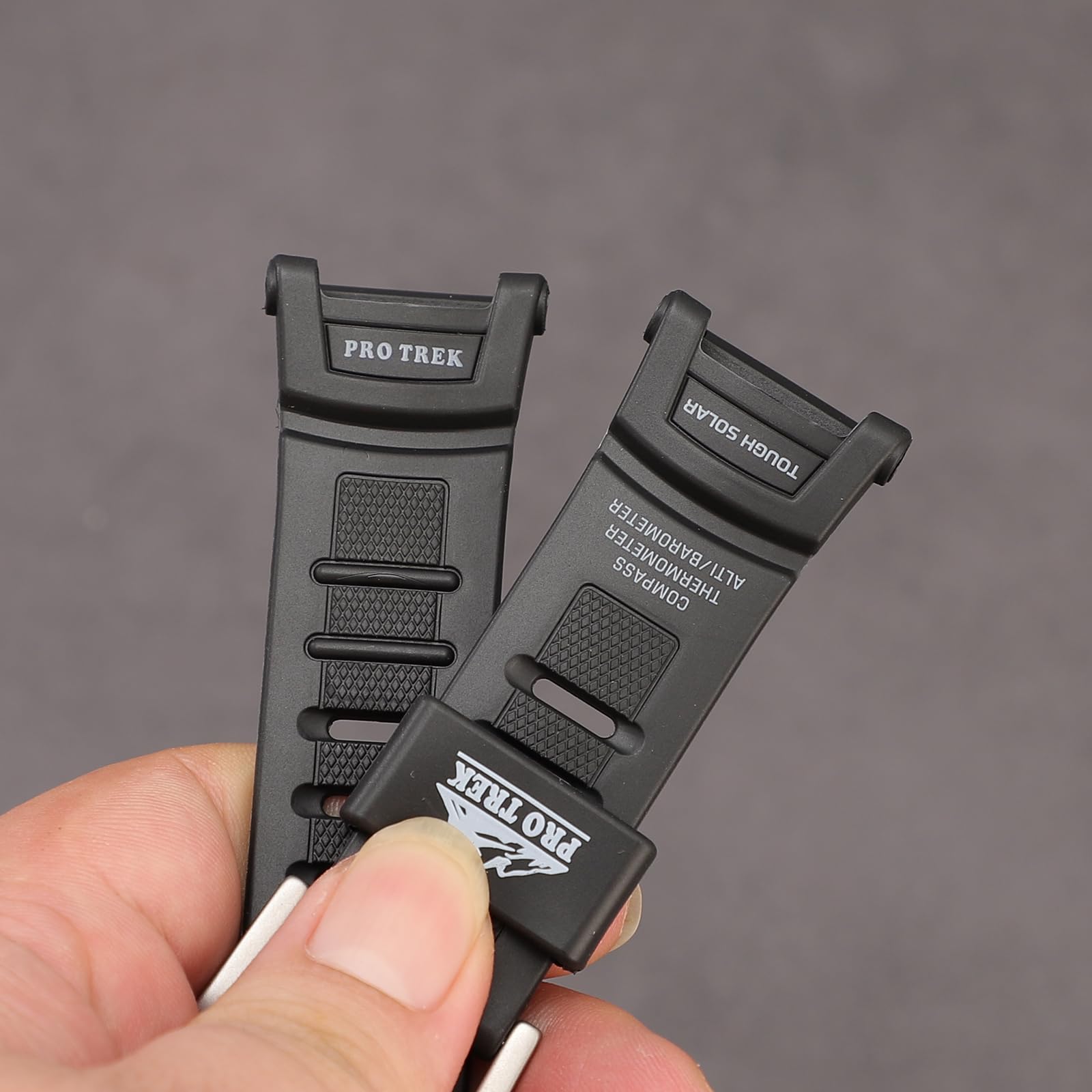 Bracelet de rechange en résine 18 mm pour Casio Protrek PRG-130-1V | PRW-1500-1V | PRW-1500J-1 – Convient pour homme et femme – Accessoire de montre