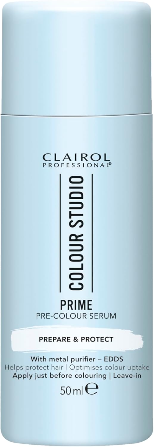 Clairol Colour Studio Hair Primer | Leave-in Pre-colour Serum | Prepares and Protects Hair Before Colouring | Dermatologically Tested Vegan Formula | 50ml​