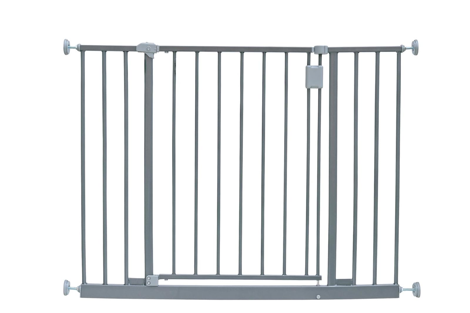 Safetots Extra Wide Hallway Gate, 122cm - 128cm, Matt Grey, Pressure Fit Baby Gate, Safety Barrier for Hallways and Wide Spaces, Easy Installation — view 30