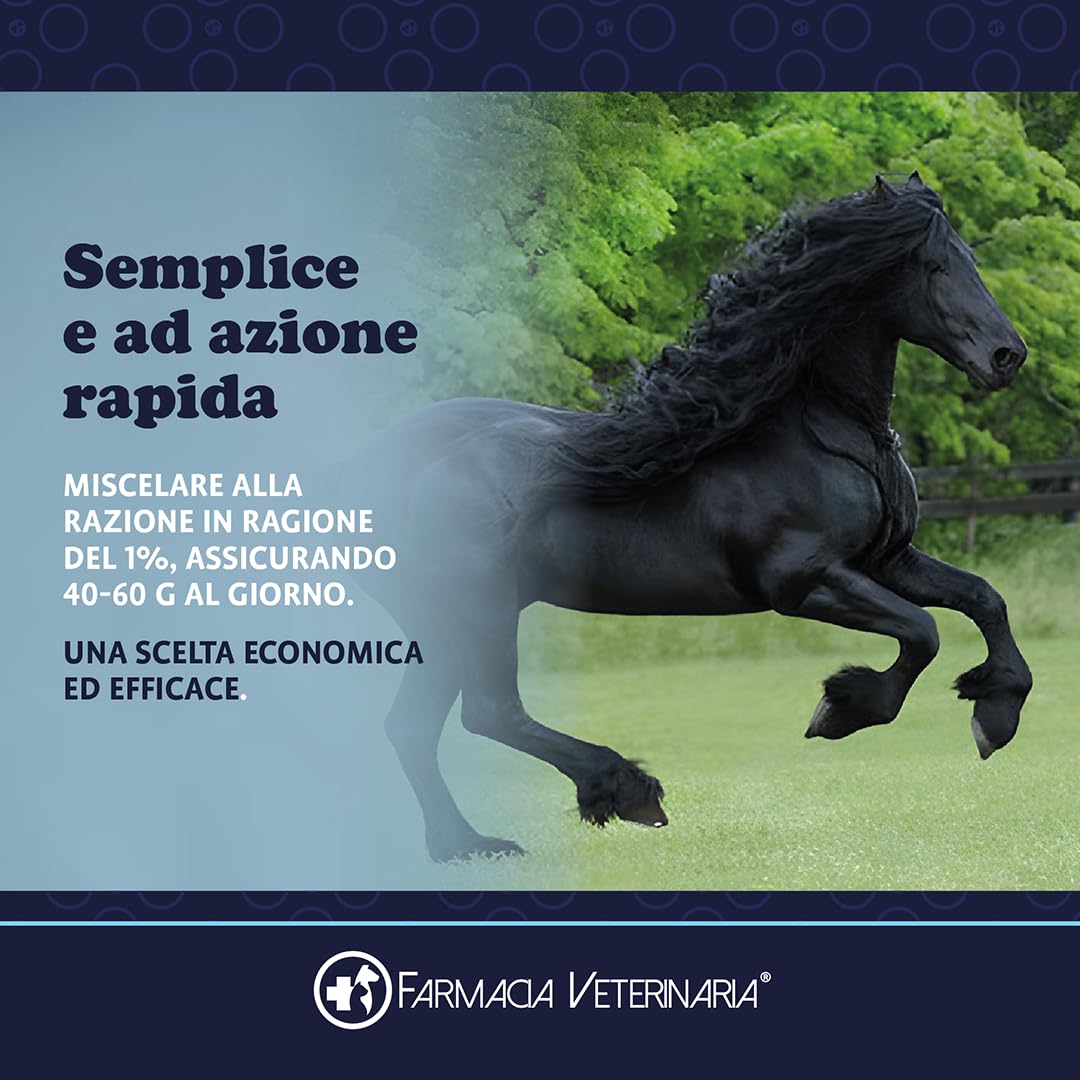 Farmacia Veterinaria Podocrin Zinco + Biotina – Zoccoli Forti e Criniera da Sogno. Integratore per Cavalli Vitamine Microincapsulate per Cavallo – Fortifica Rinforza e Protegge – Confezione 1 Kg.