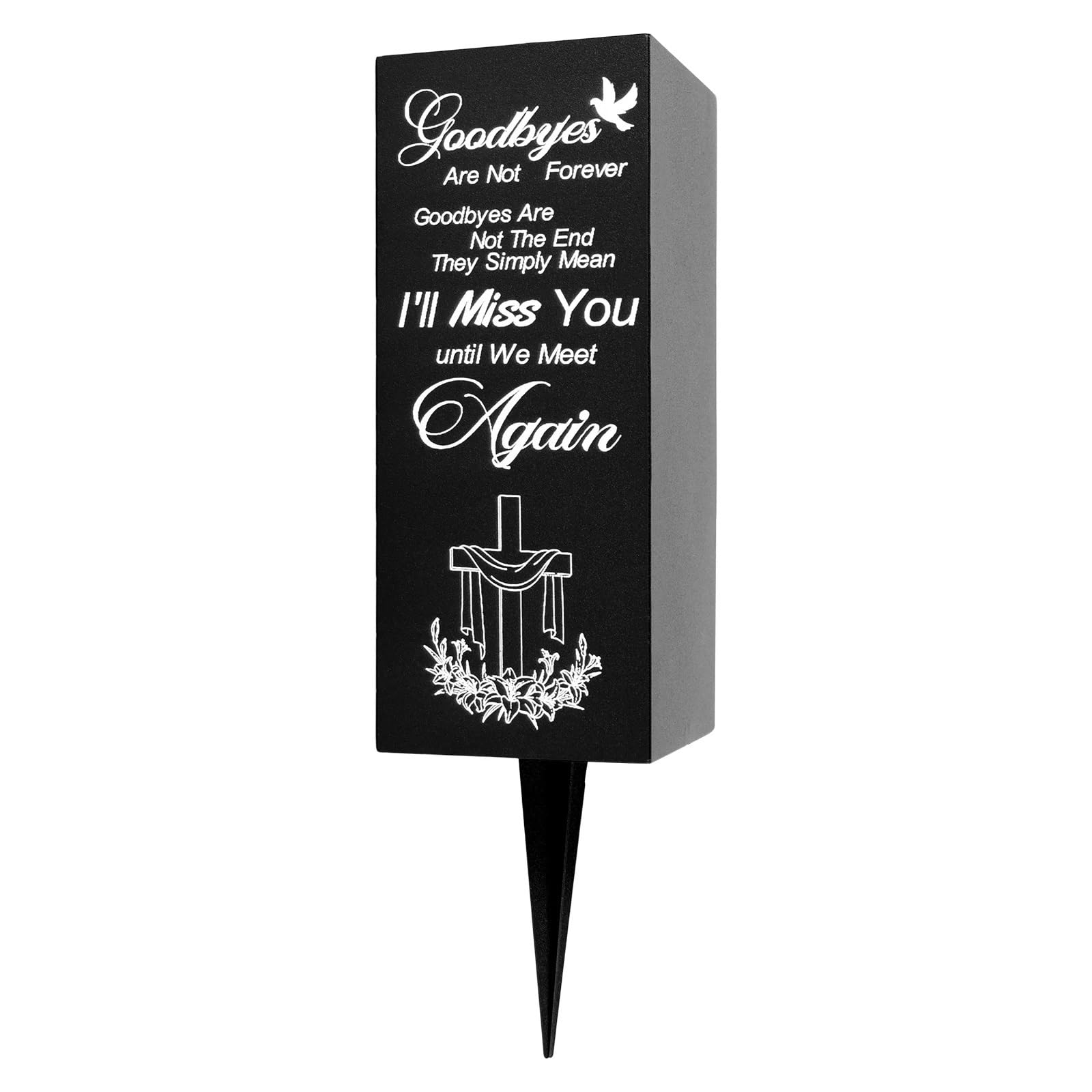 Grave Vase Cemetery Monument Decorations Outdoor Floral Dignified Memorial Holder For Day Of The Dead for cemetery