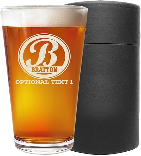 Vaso de cerveza grabado personalizado de 16 onzas Regalos de Navidad grabados personalizados para hombres, papá bebiendo vasos de cumpleaños,