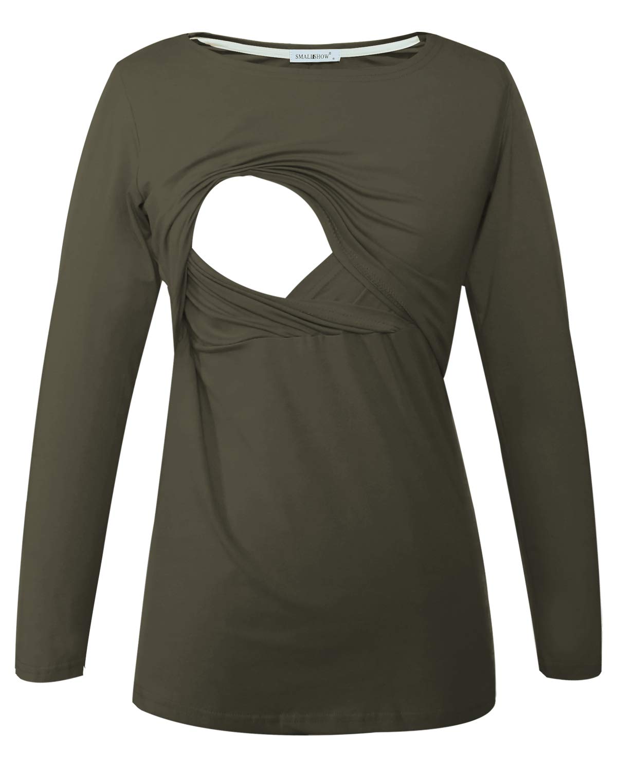 Smallshow Femmes Hauts d'allaitement à Manches Longues vêtements d'allaitement 3 Pack - 5