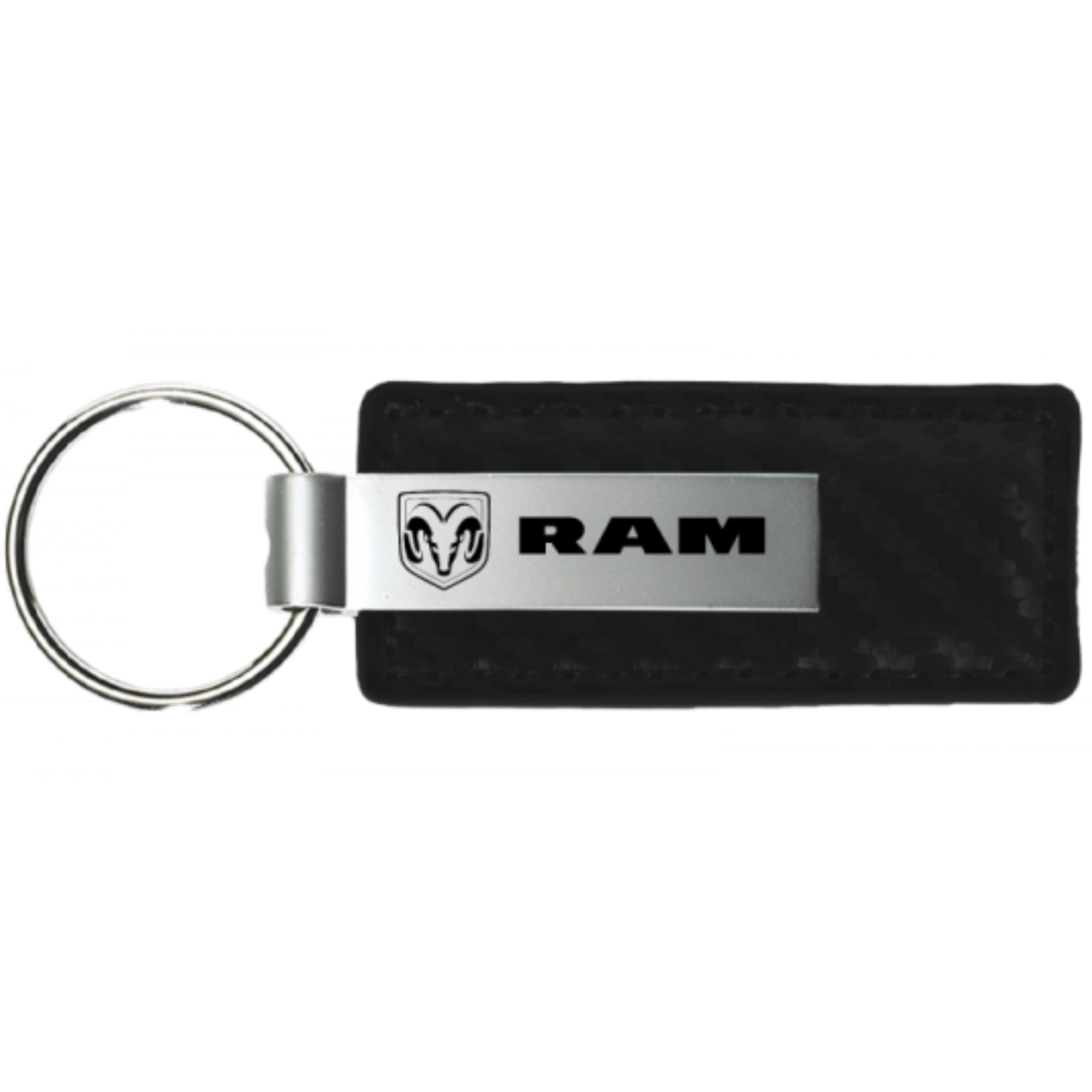AU-TOMOTIVE GOLD, INC. Officially Licensed Carbon Fiber Leather Key Fob for RAM (Black)