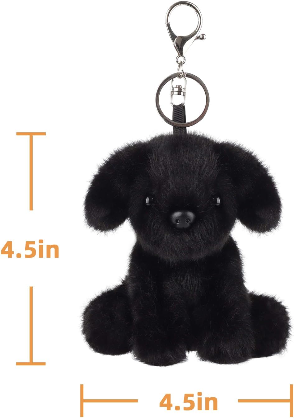 Apricot Lamb Plush Labrador Dog Puppy Stuffed Animal Soft Keychain for Kids Bag, Purse, Backpack, Handbag - Image 6