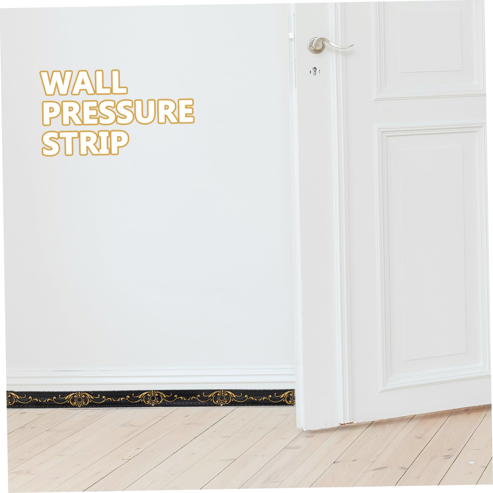 Moldura de Pared Autoadhesiva de Pvc Negro para Borde
