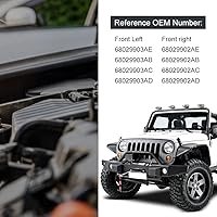 Vista 2 de Soporte de choque de suspensión neumática delantera izquierda derecha compatible con Jeep Grand Cherokee Wk2 2011 2012 2013 2014 2015 2016