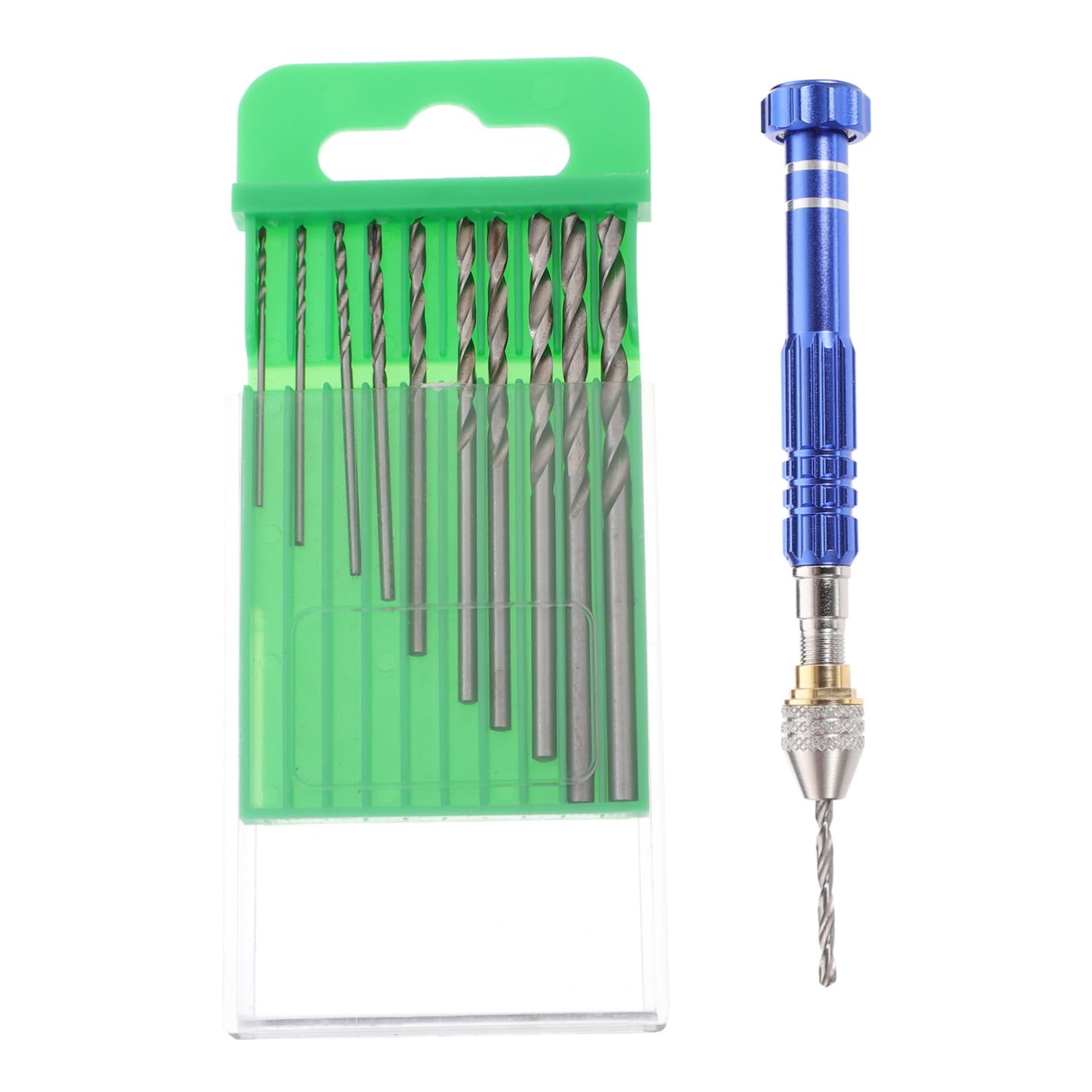 LALAFINA 1 Set Manual Drill Pin Vice Hand Drill for Miniature Tools Pin Vise Hand Drill Small Hand Drill Mini Tools Mini Drill Jewelry Drill for Stones and Crystals Micro Drill Zinc Alloy