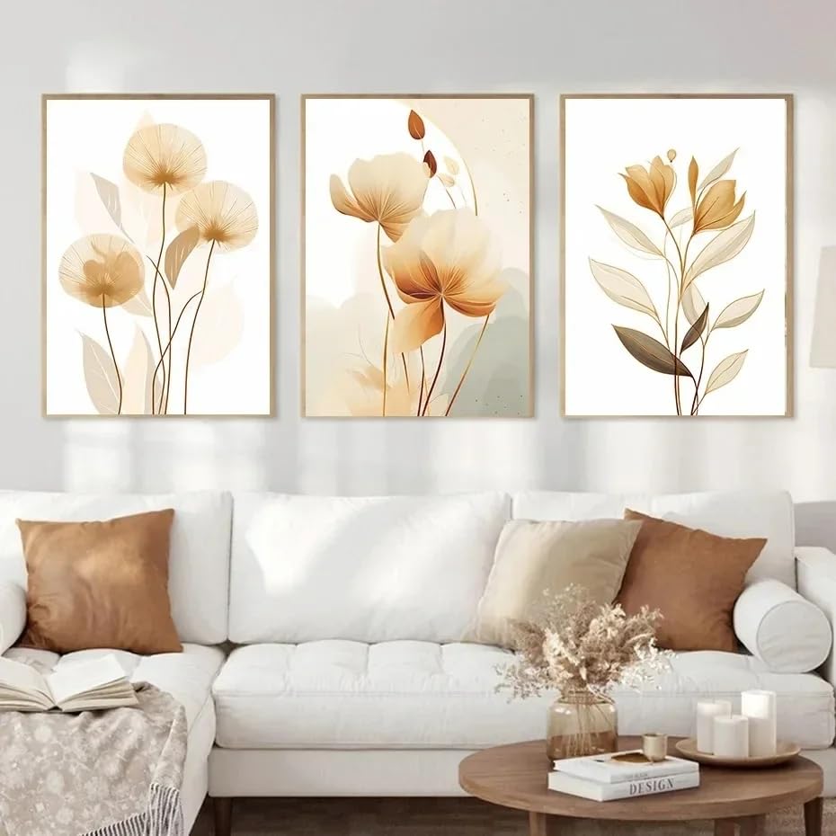 Impression sur toile feuilles affiches pour salon et tableaux de décoration moderne