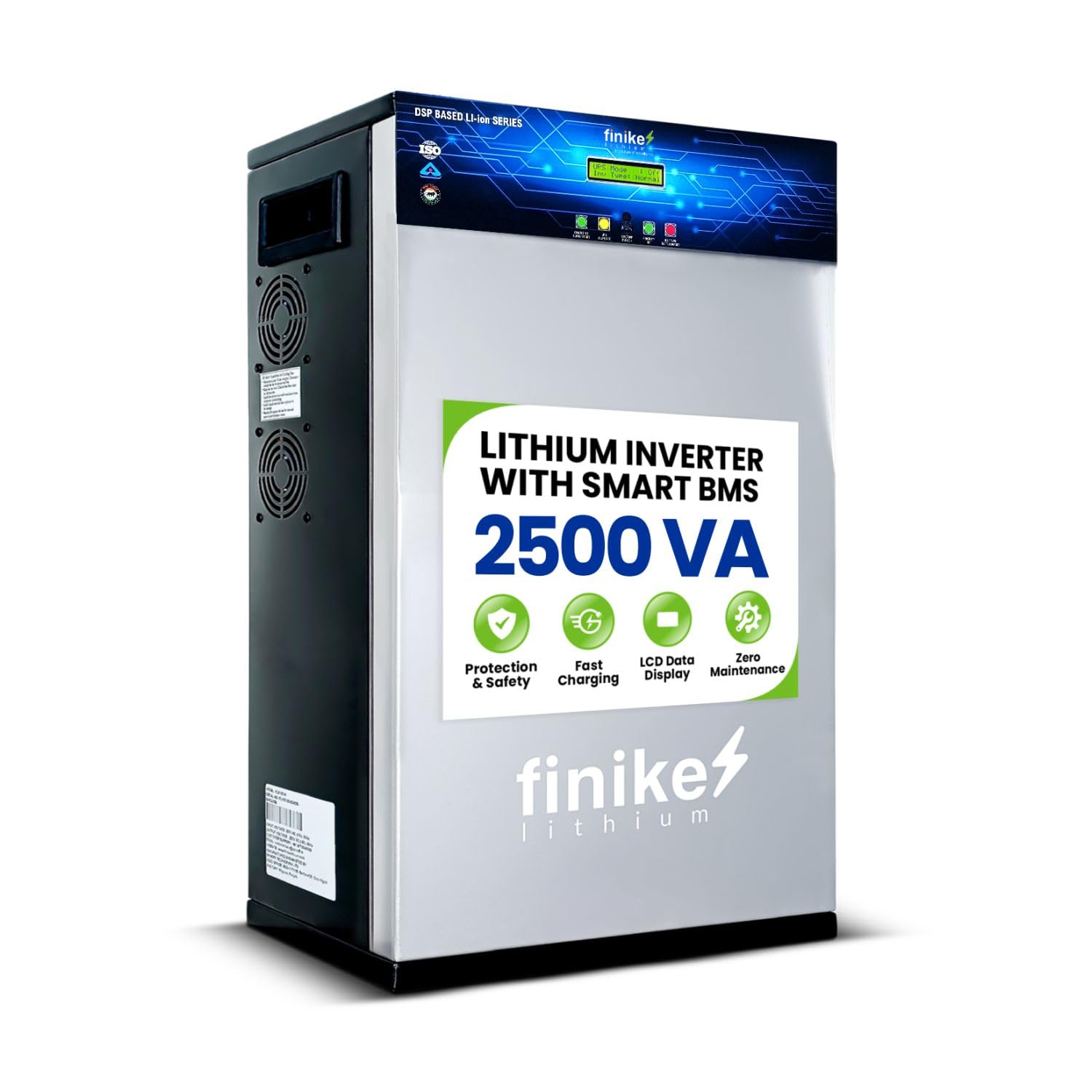 Finike 2500 VA Inverter with 2560Wh Lithium-Ion Battery for Home, Office & Shops, Wall Mount Bracket, Fast Charging, Zero Maintenance Upto 12 Year Life Integrated 5 Year Warranty, (2500VA)-image-21