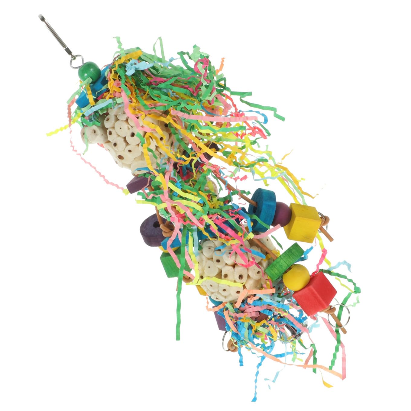 Yardwe 3stücke Kauspielzeug Für Papageien Und Wellensittiche Hängendes Spielzeug Mit Bunten Holzblöcken Dekoratives Vogelspielzeug Für Käfige Geeignet Für Und Spielaktivitäten