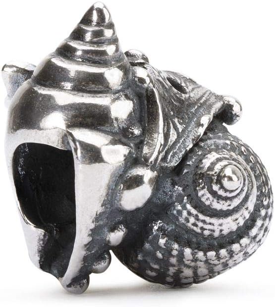 TROLLBEADS Love Conch Bead - Sterling Silver Ocean-Inspired Design | Authentic Brand Bead | Silver 925 | Essence of Life Collection | Designed by Søren Nielsen