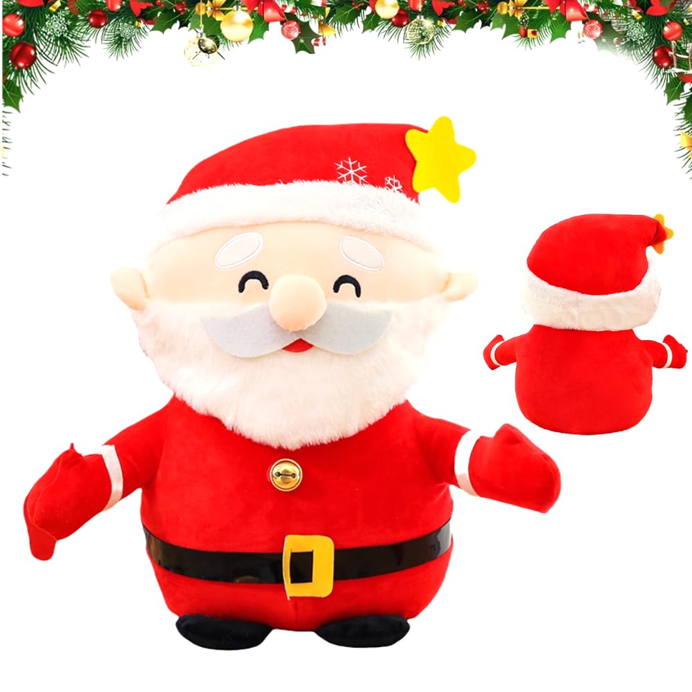 LGQHCE Christmas Soft Toy, Christmas Soft Toys for Kids Santa Teddy, Santa Plush Pillow