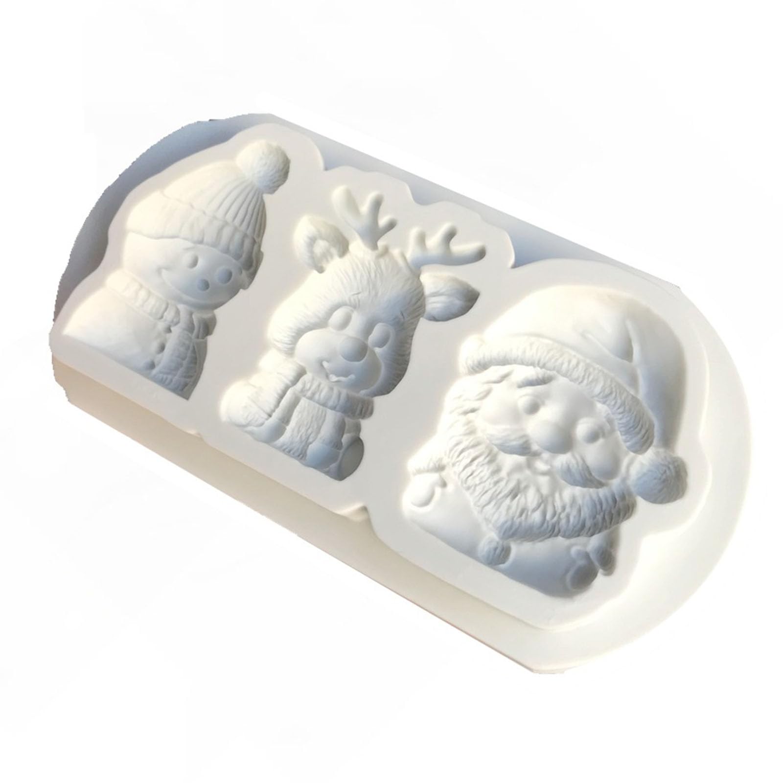 Xjdzineq Santa Snowflake Silicone Cake Pan Effective Flexible Molds for Chocolate Ice Treat Pastries Creation Christmas Silicone Cake Molds